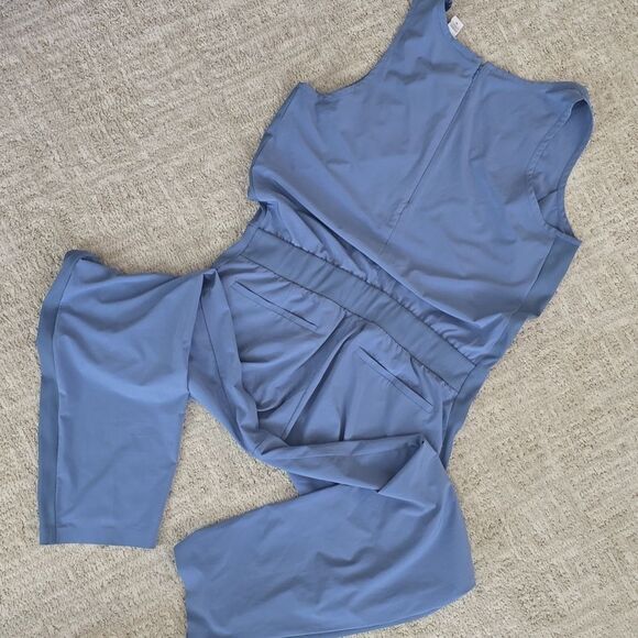 Athleta | Blue Brooklyn Jumpsuit - Picture 6 of 7